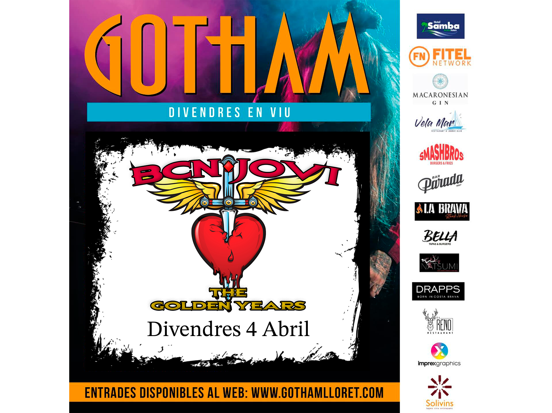 Concierto BCN JOVI - Sala Gotham Lloret de Mar